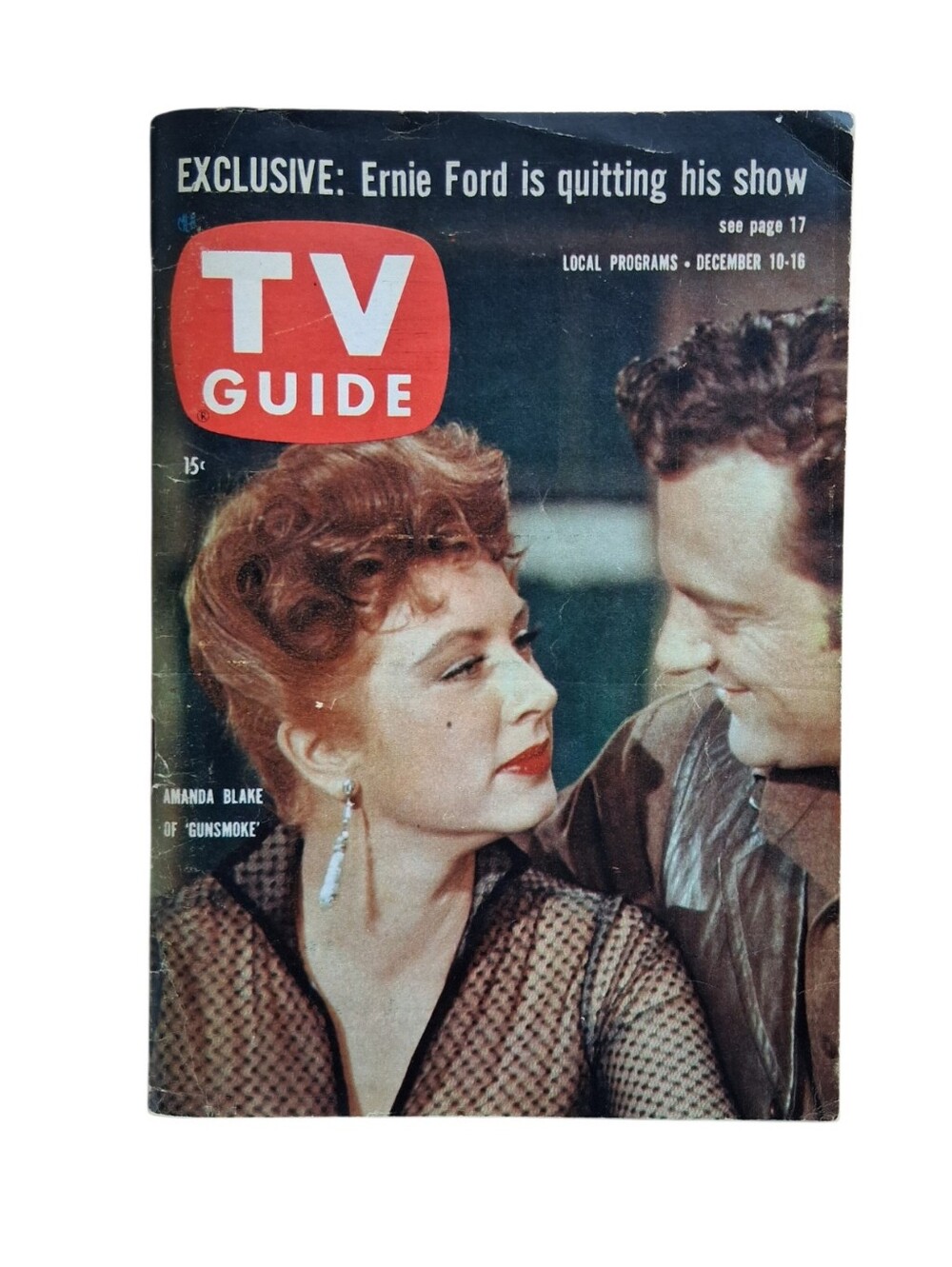 Vintage TV Guide Amanda Blake Gunsmoke December 1960